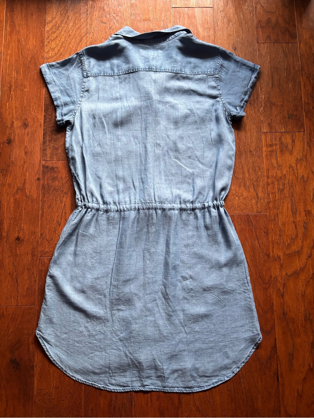 Thread & Supply Denim Utility Button Down Shirt Dress | Size L - Picture 3 of 12